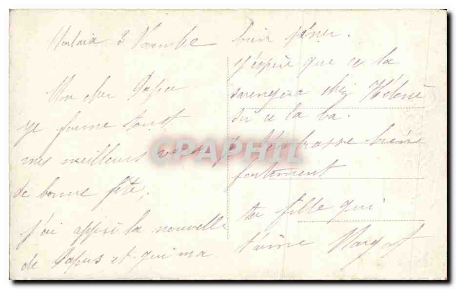 CPA Fantaisie Fleurs Ange Angel — Rückseite