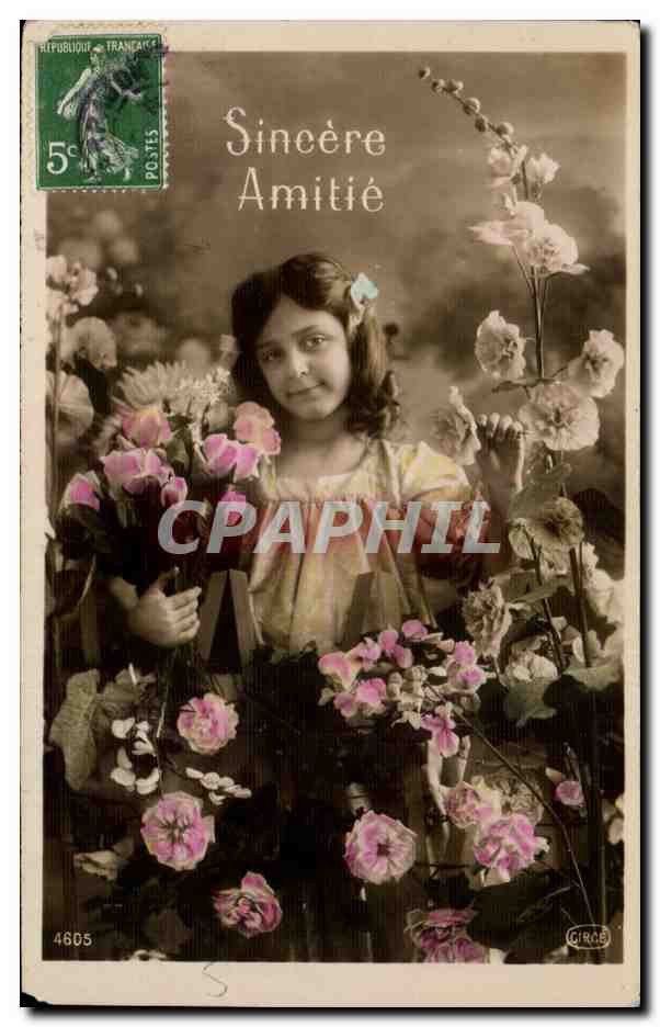CPA Fantaisie Enfant Sincere amitie