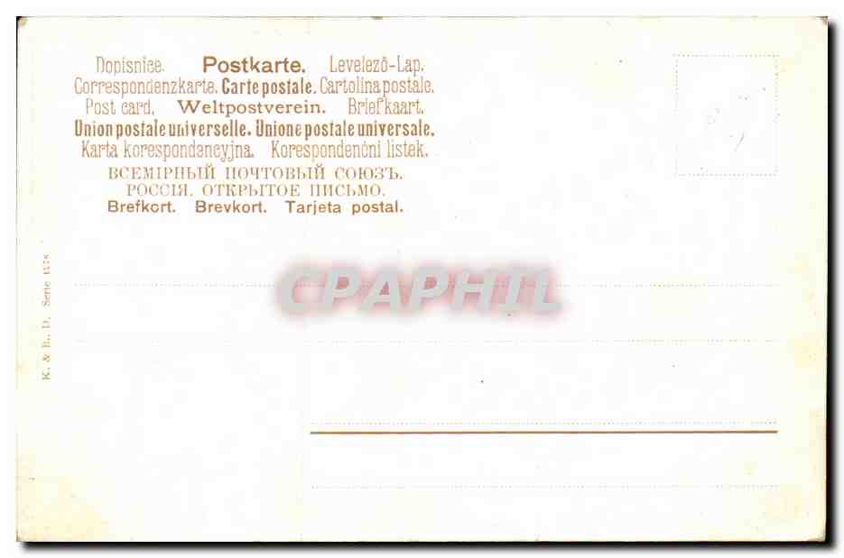 CPA Fantaisie Paysage a la montagne — Rückseite