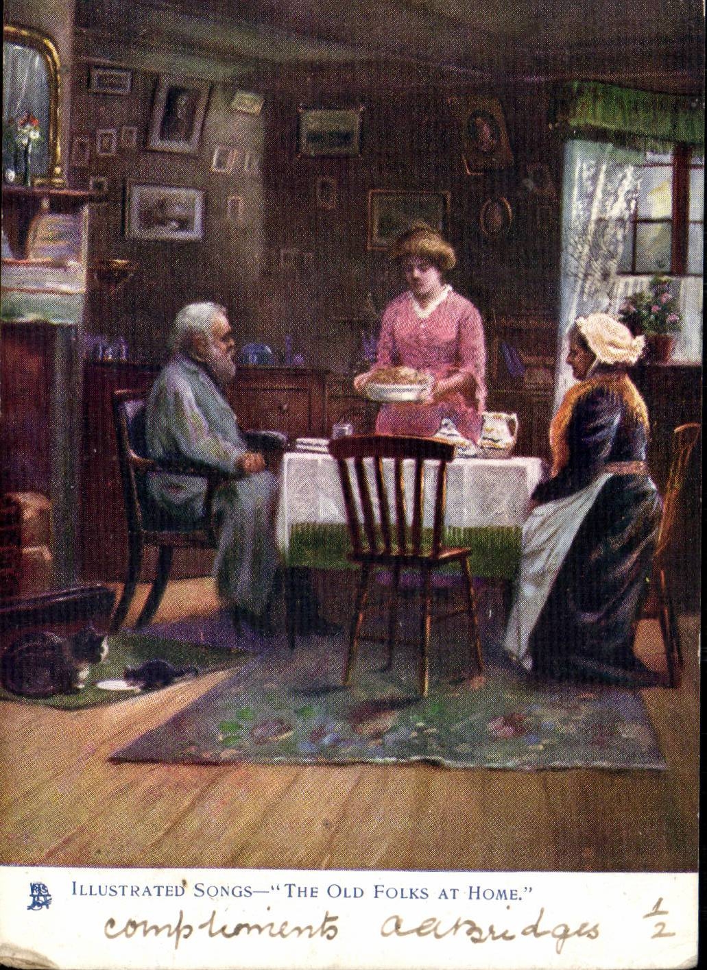 CPA Fantaisie The old folks at home Folklore