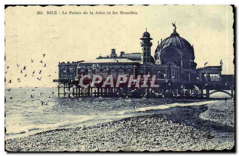 Nice CPA Le palais de justice et les mouettes