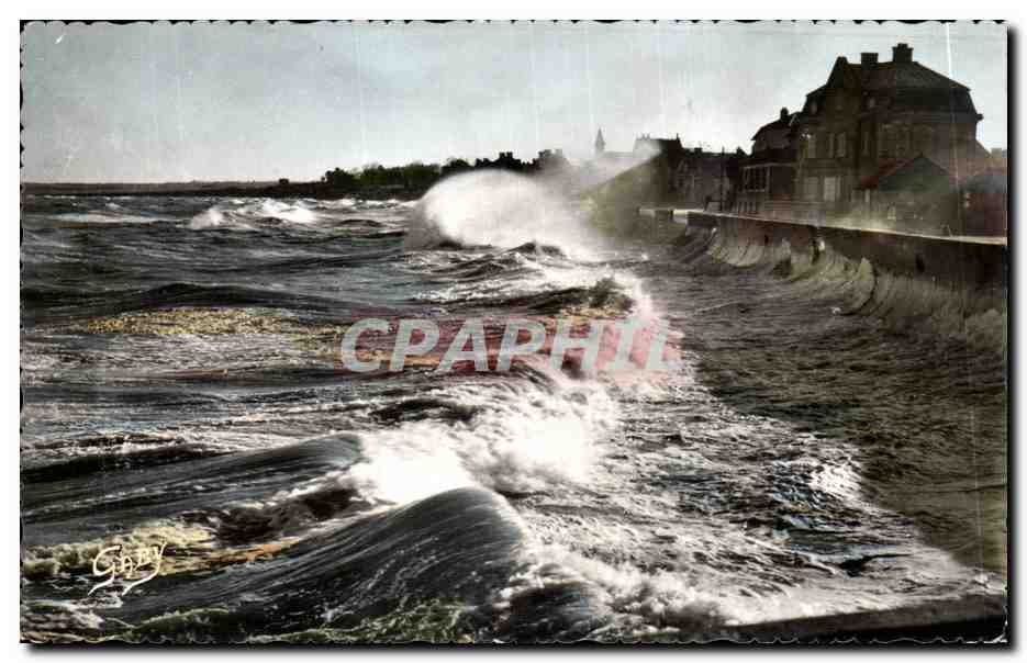 CPA Grandcamp les bains Effet de vagues
