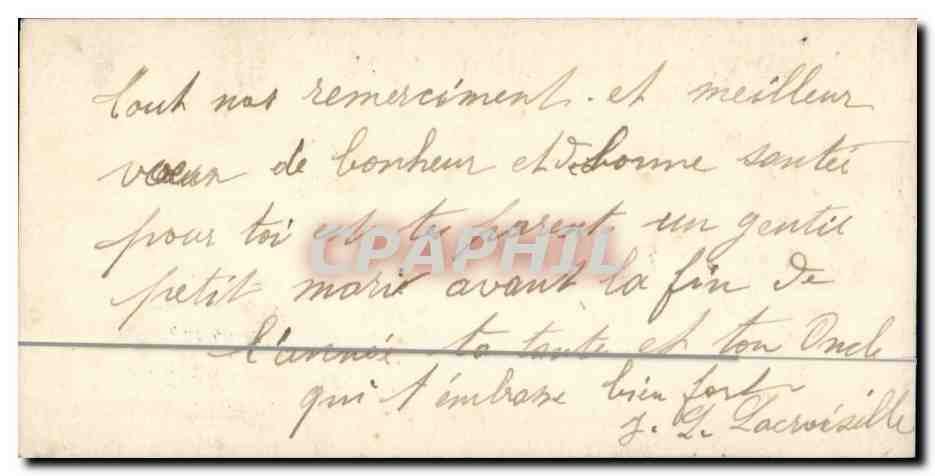 CPA Fantaisie Fleurs Bonne annee — Verso