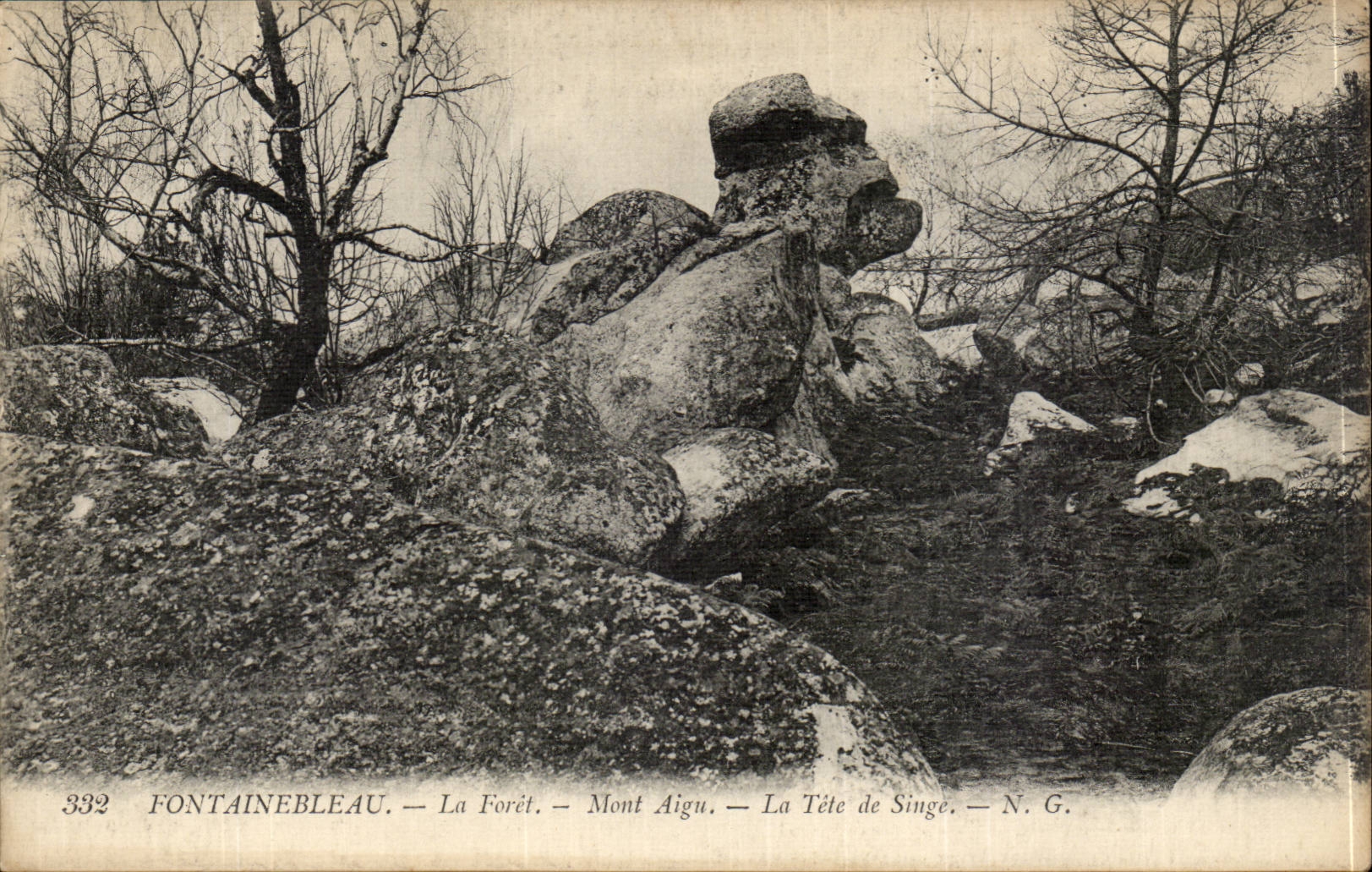Fontainebleau — La Foresta — Mont Aigu — La Testa dello Scimmione — N. G.