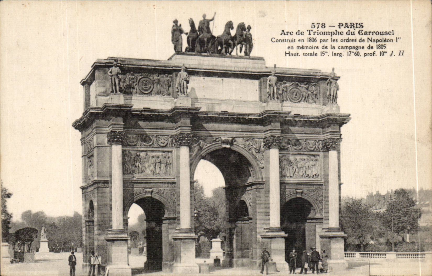 Paris CPA Arc de triomphe du carrousel