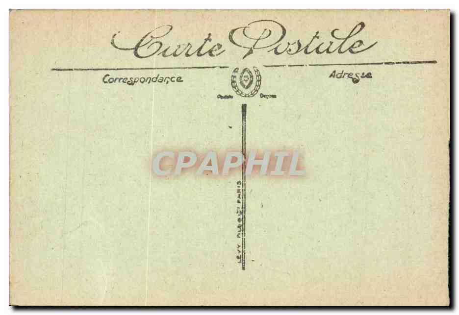 Bordeaux CPA Les colonnes rostrales et les Quinconces — Verso