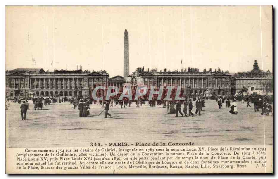 Paris CPA Place de la Concorde
