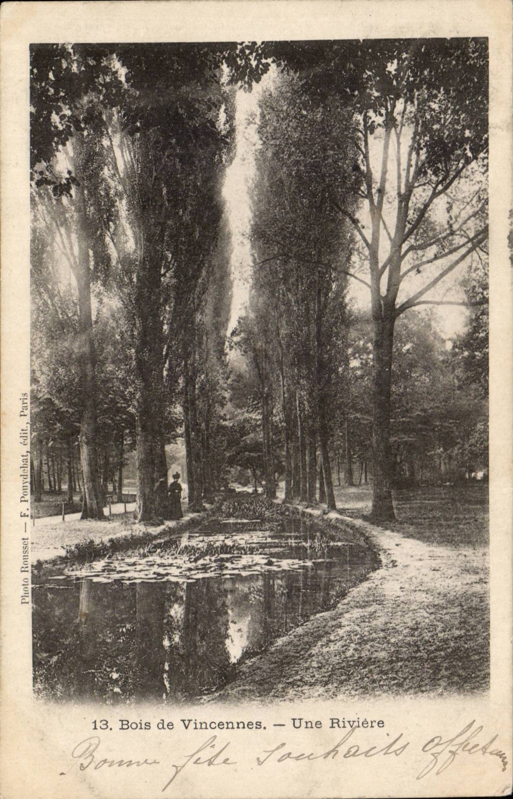Paris CPA Bois de Vincennes Une riviere