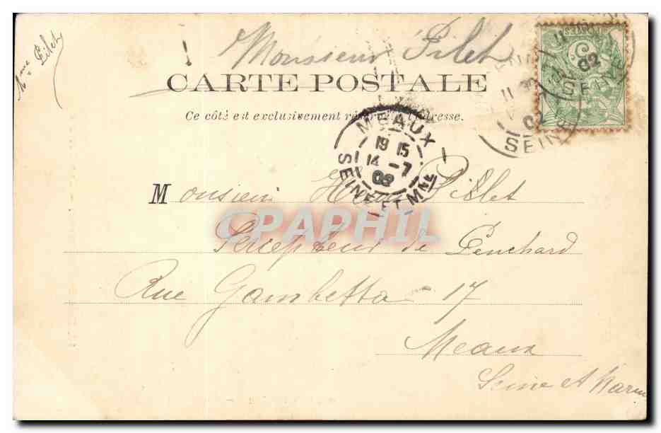 Paris CPA Bois de Vincennes Une riviere — Rückseite