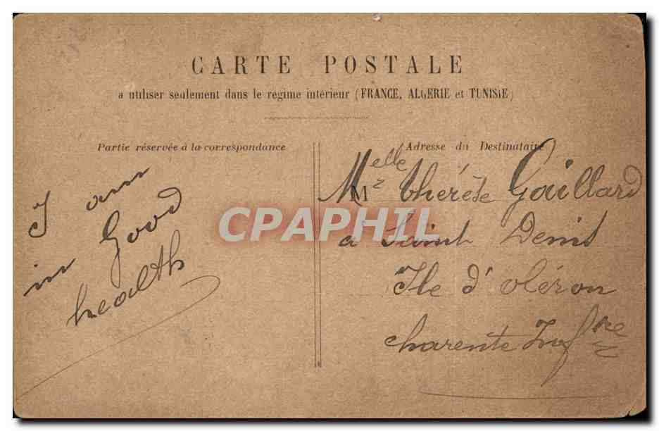 Paris CPA Colonne Vendome — Rückseite