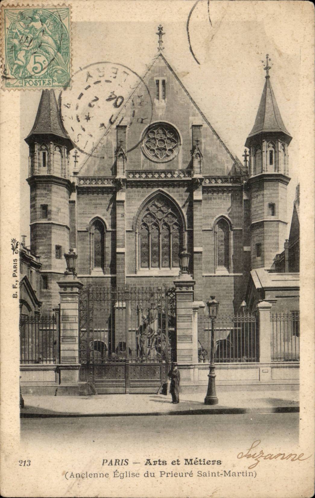 Paris CPA Arts et metieres Ancienne eglise du Prieure Saint Martin