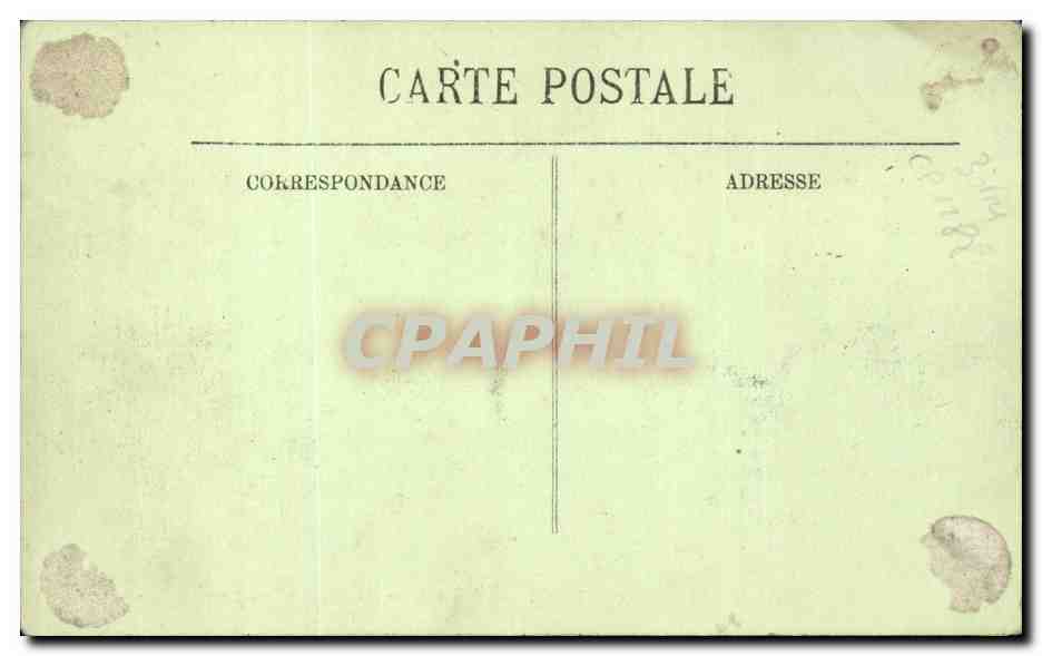 Inondations de Paris — Janvier 1910 — Chemin de fer des Invalides — LL. — Verso