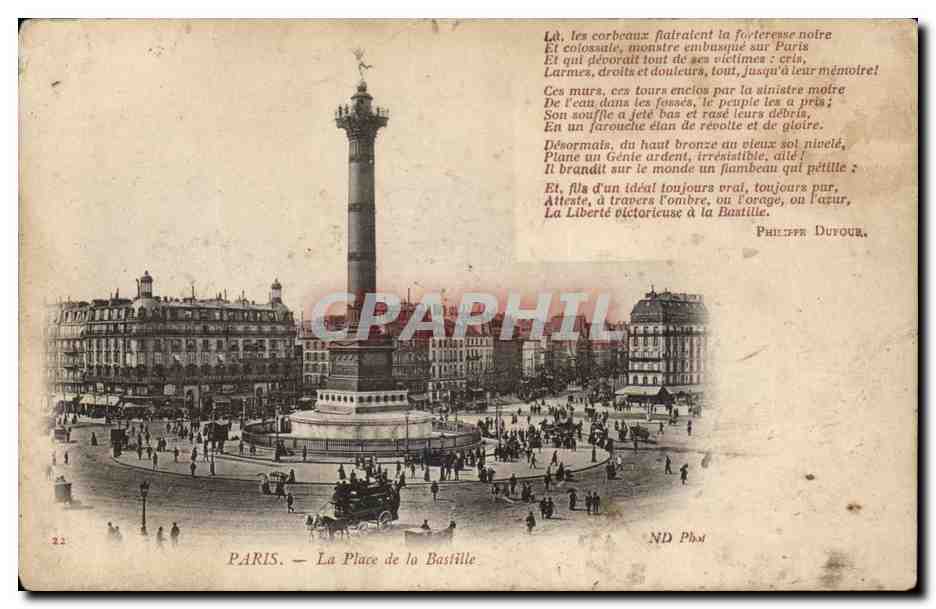 Paris CPA Place de la Bastille