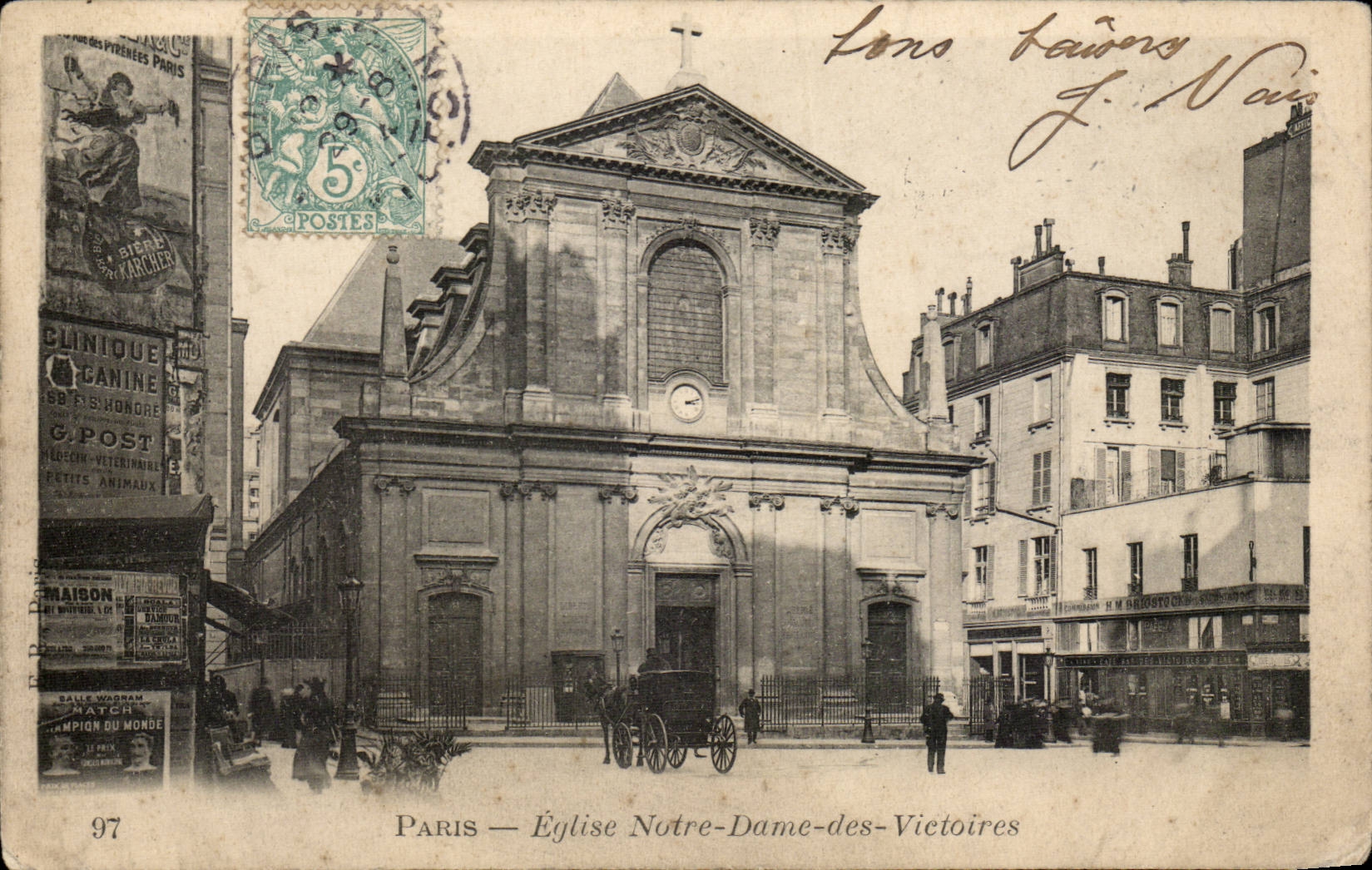 Paris CPA Eglise Notre Dame des Victoires