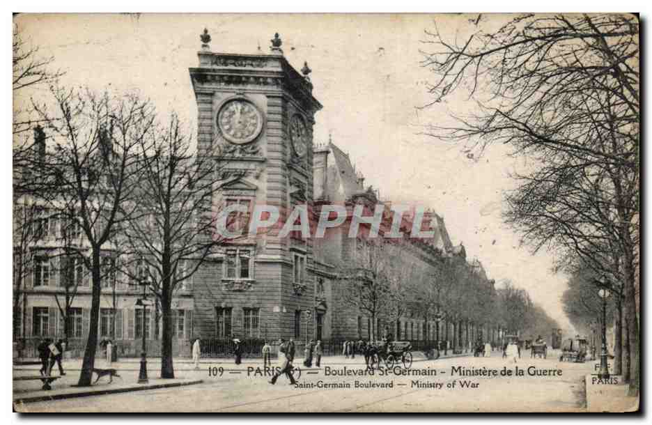 Paris CPA Boulevard Saint Germain Ministere de la guerre