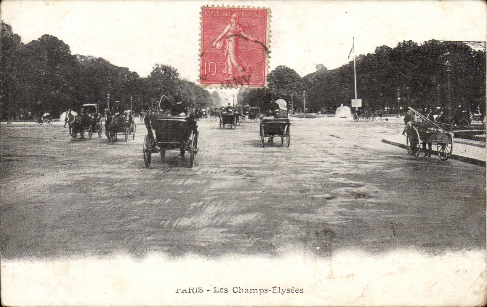 Paris CPA Les Champs Elysees