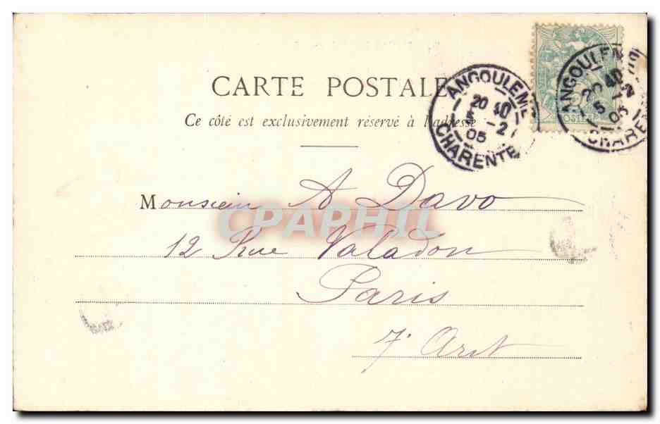 Jeune artiste — Série 'Petits Modèles d'Artistes' — Phototypie A. Béchard & Cie, Nancy — Reverso