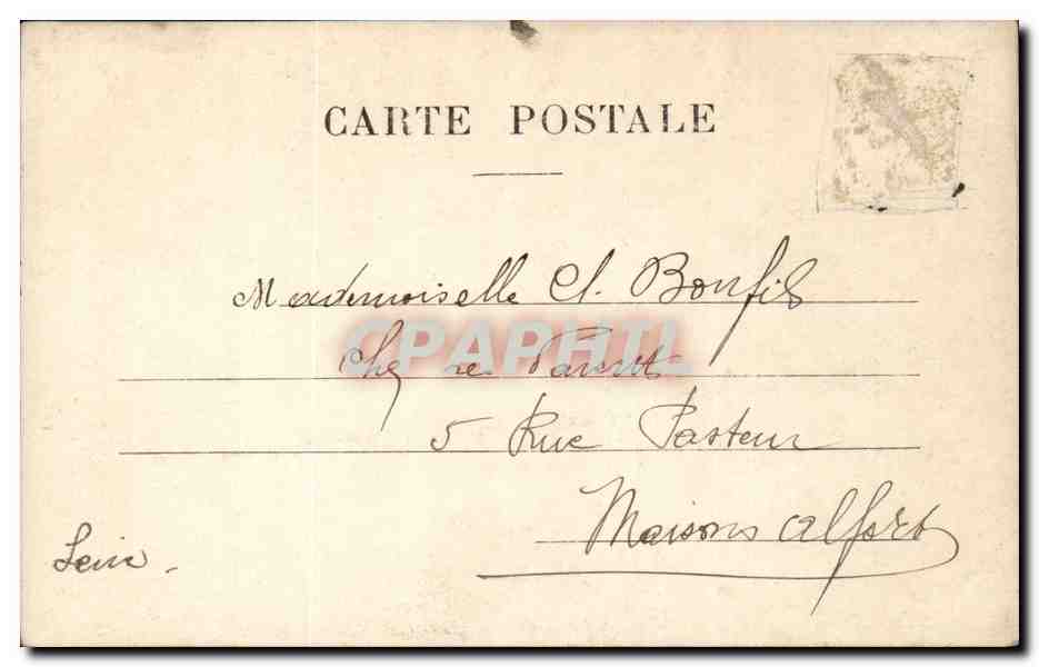 Lächelnde junge Frau — mit dekoriertem Glocken — Verleger A.N. Paris, Nr. 281 — Rückseite