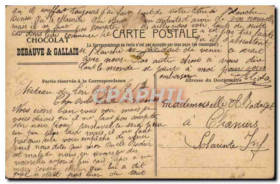 CPA FAntaise Enfant L'enfant prodige  — Rückseite