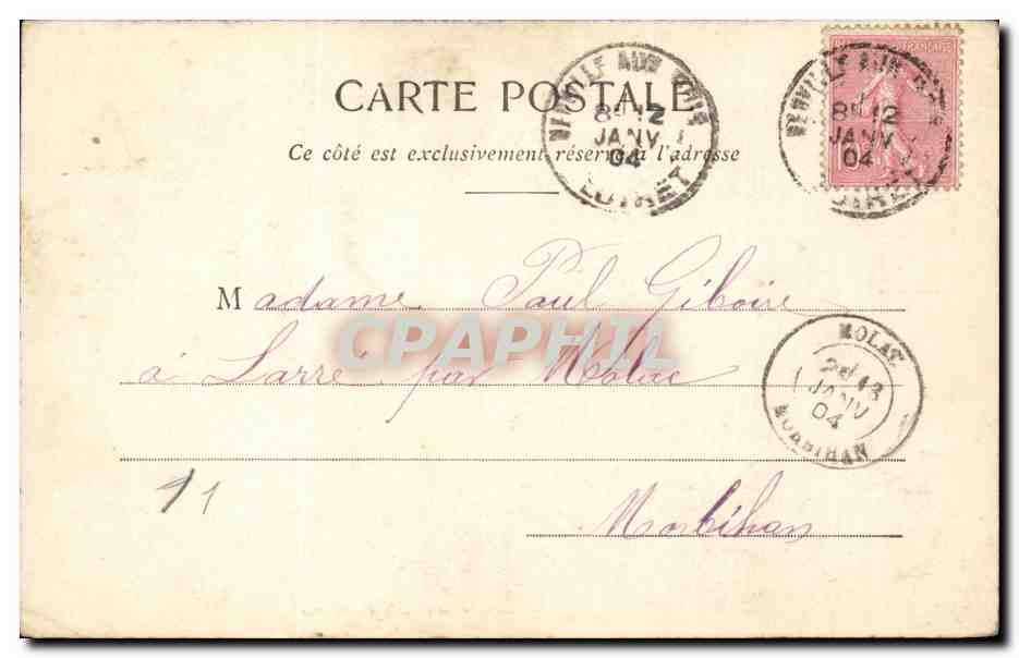 CPA FAntaisie Enfants Jeunes epoux — Rückseite