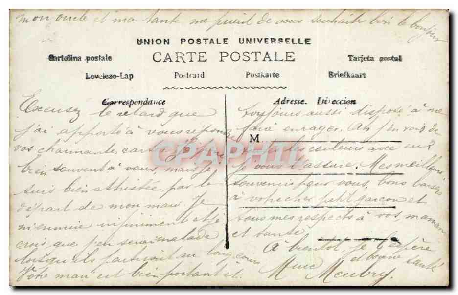 CPA FAntaisie Enfant Nouvel an — Rückseite