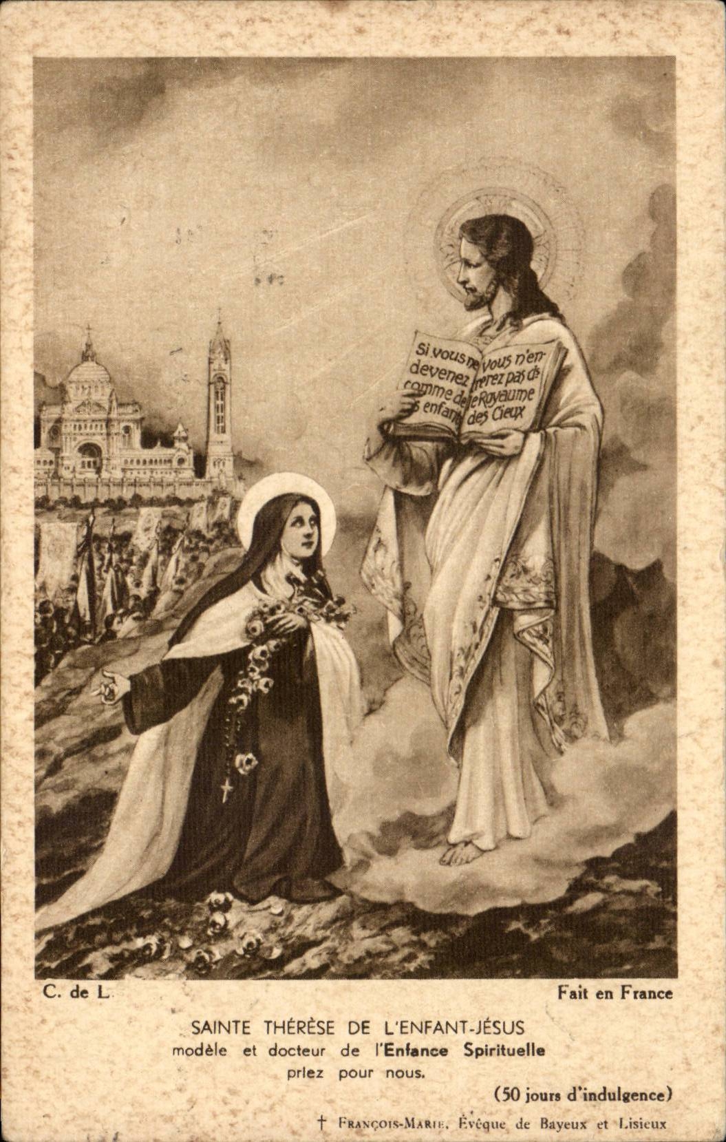 CPA FAntaisie Saint Therese de l'enfant Jesus