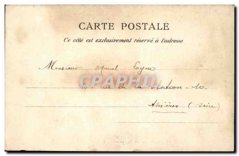 CPA Paris Jardin des Tuileries — Rückseite