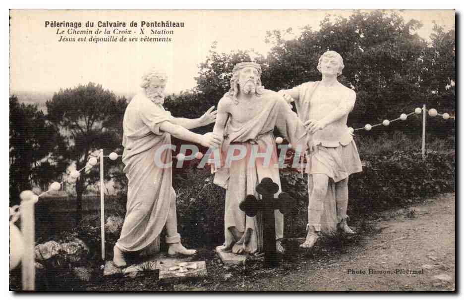 CPA Pelerinage du calvaire de Pontchateau Chemin de la croix 