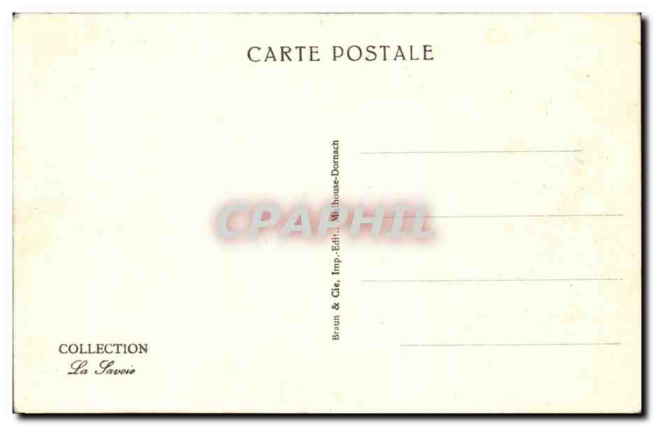 St-Gervais-les-Bains en hiver — Le Bourg — Collection La Savoie — Verso