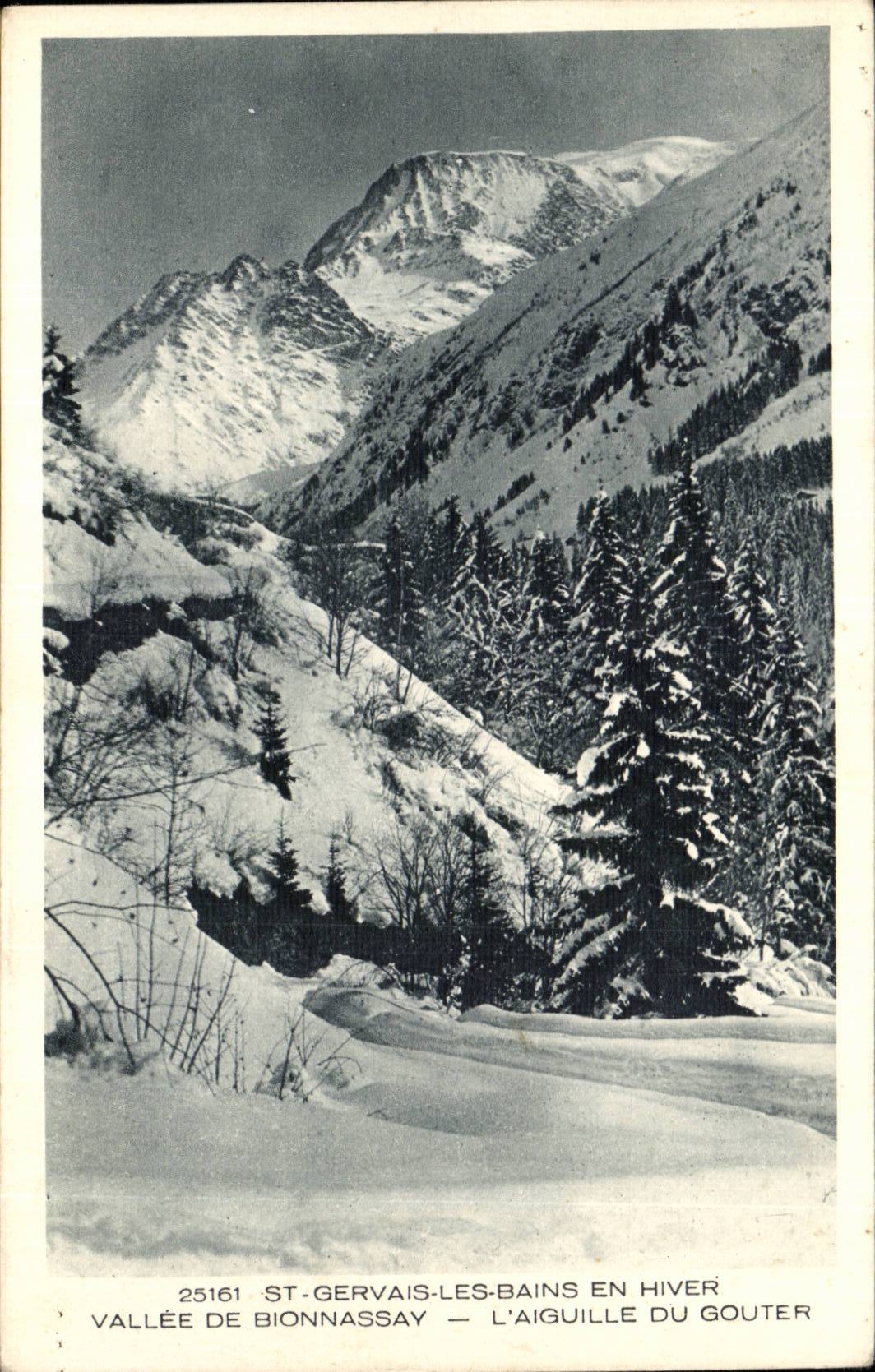 St-Gervais-les-Bains in inverno — Vallée de Bionnassay — L'Aiguille du Gouter — n° 25161