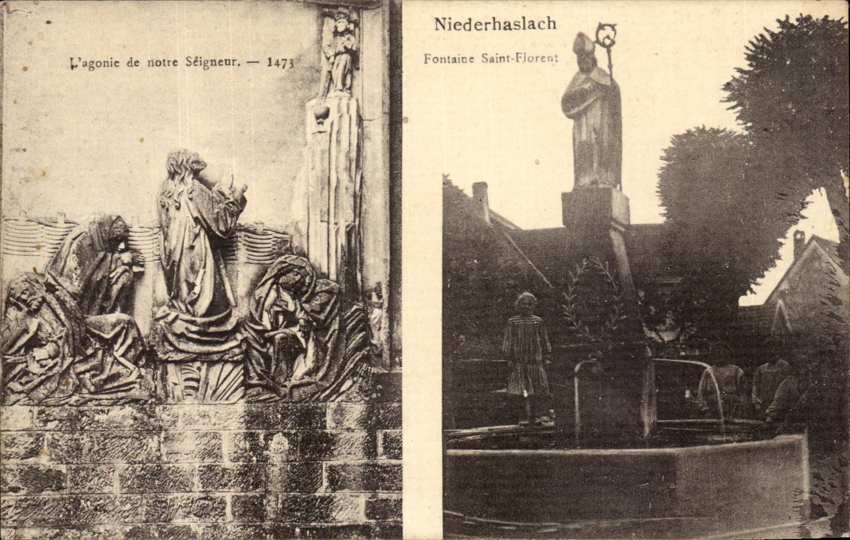 Niederhaslach — Fontaine Saint-Florent — publisher G. Schmid-Solirneck