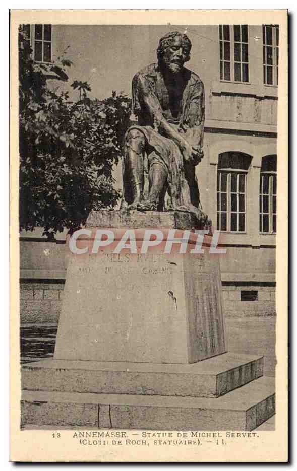 Annemasse — Statue de Michel Servet — Clotilde Roch, statuaire
