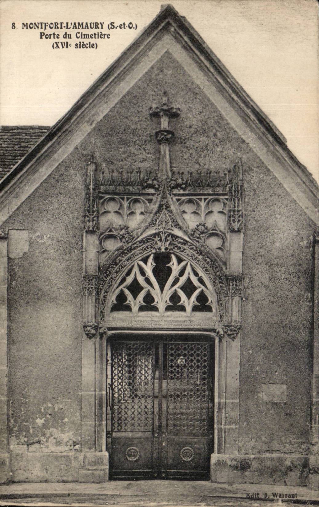 CPA Montfort l'amaury Porte du cimetiere