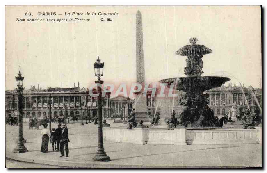Paris CPA Place de la Concorde 