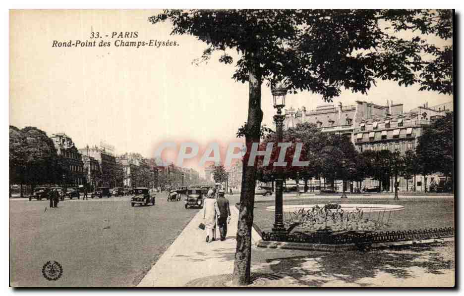 Paris CPA Rond point des Champs Elysees CArre Marigny