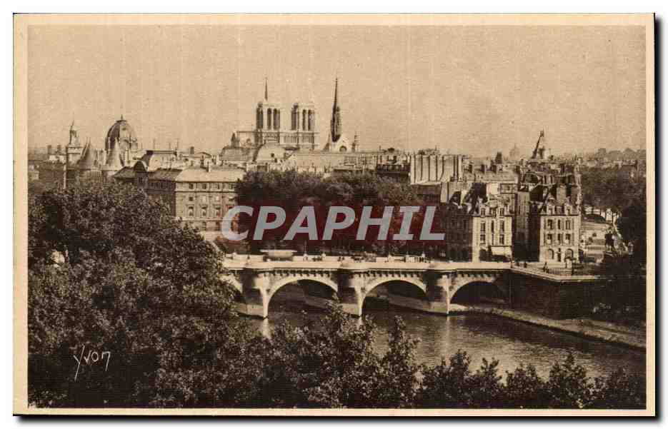 Paris CPA la cite et le pont neuf