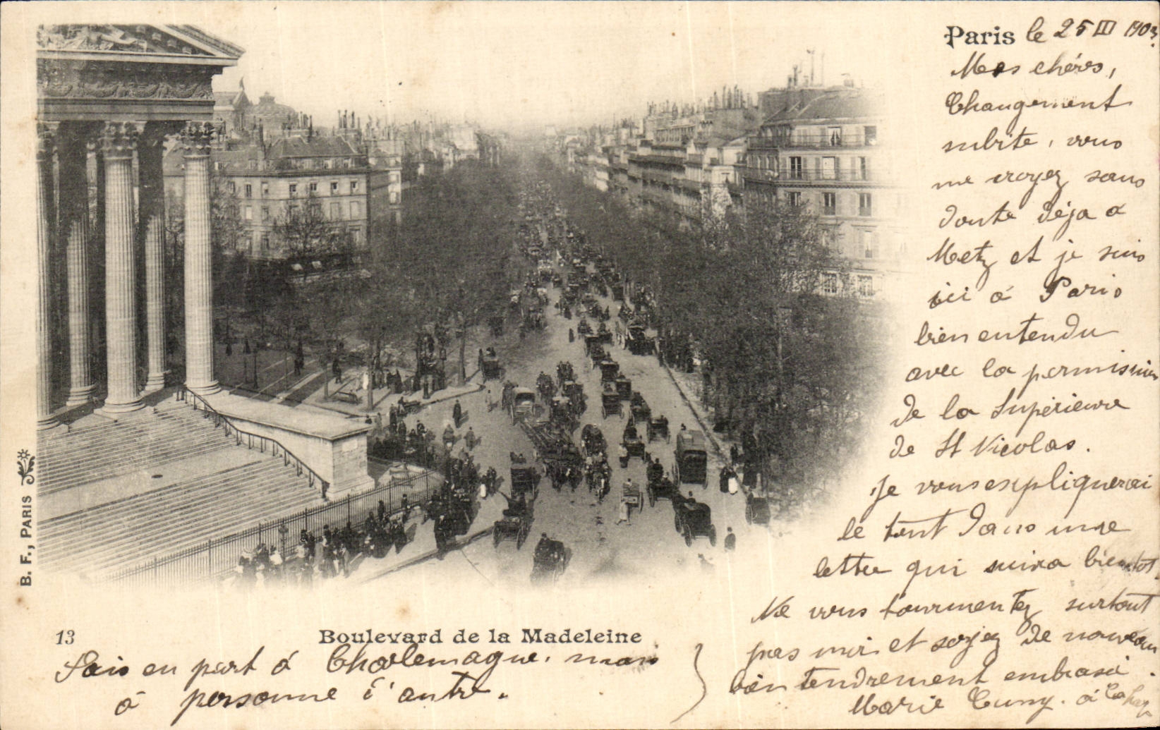 Paris CPA Boulevard de la Madeleine