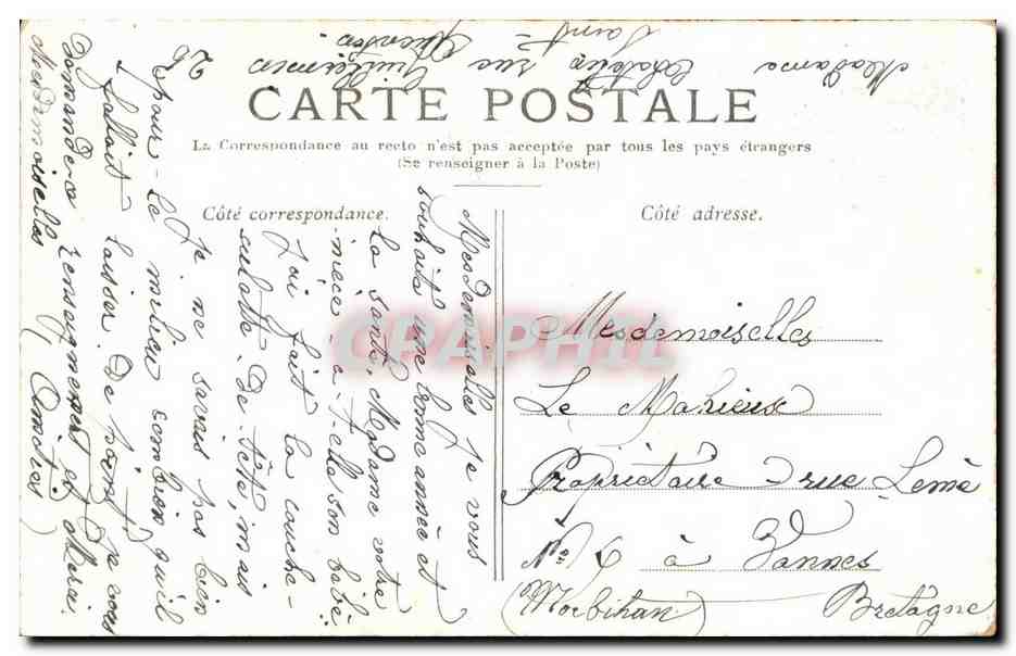 Paris CPA Notre Dame — Rückseite