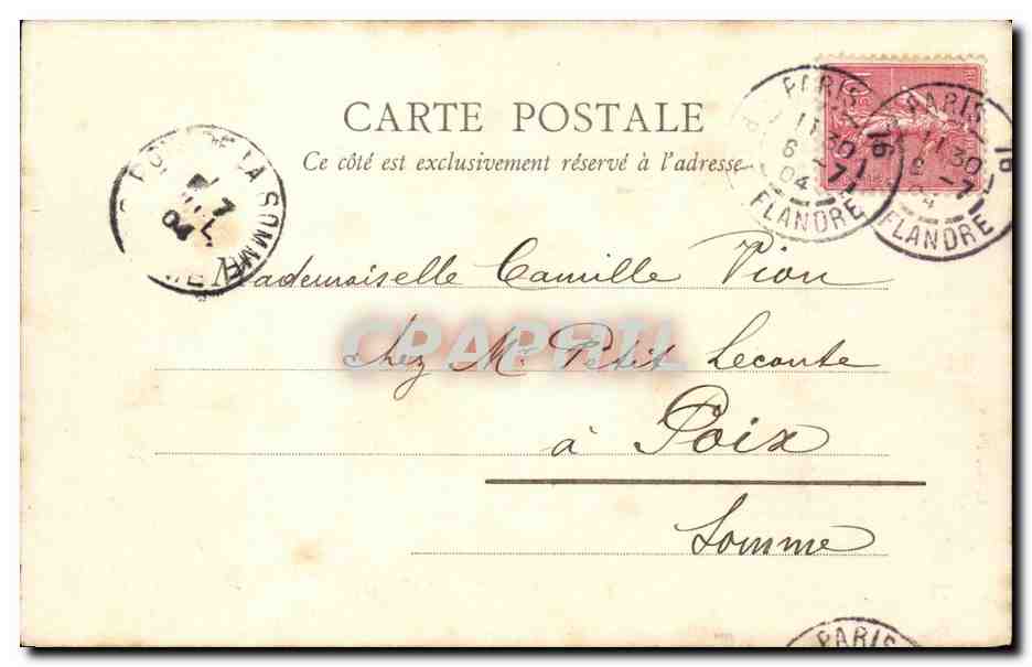 Paris CPA Musee du Louvre — Rückseite
