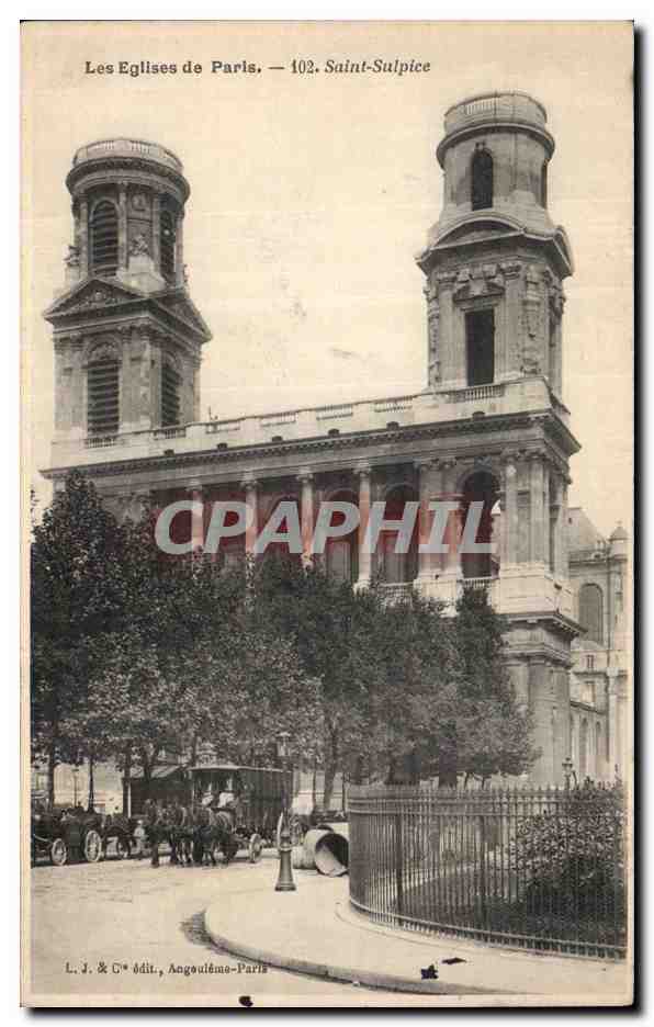 Paris CPA Saint Sulpice Eglise