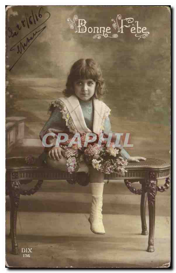 CPA Fantaisie Enfant Bonne fete