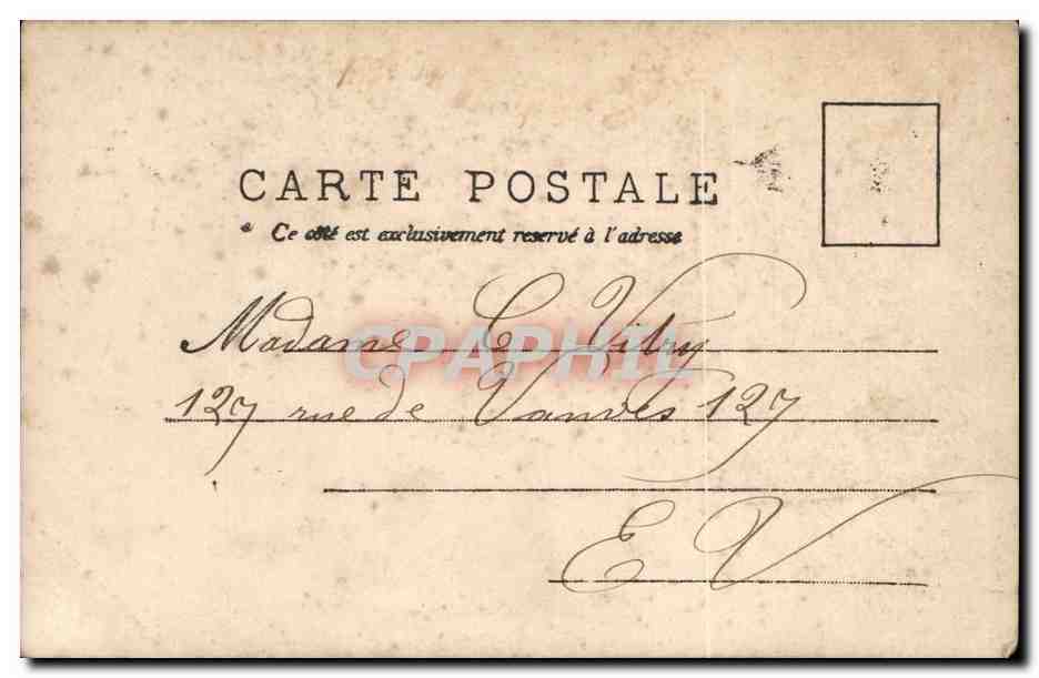 CPA Fantaisie Femme — Verso