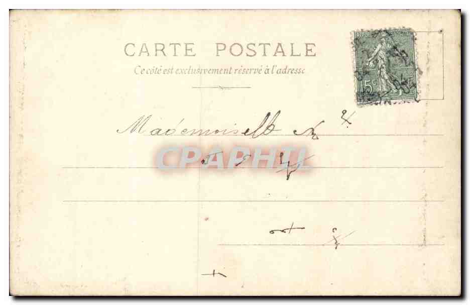 CPA Fantaisie Homme — Rückseite