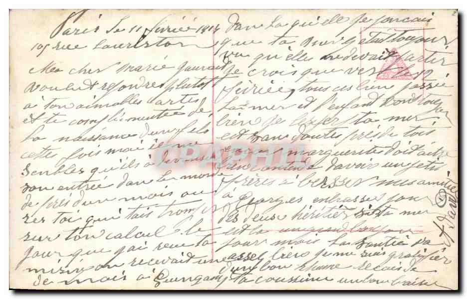 CPA Fantaisie Enfant Femme Bebe — Rückseite