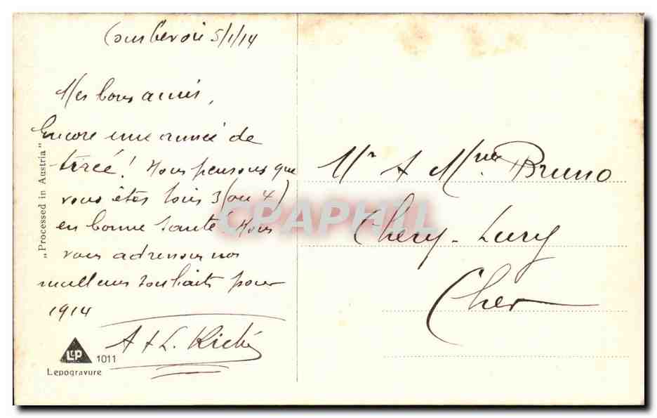 CPA Fantaisie Femme — Verso
