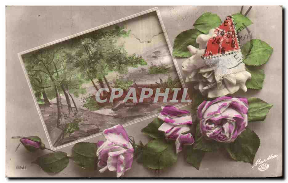 CPA Fantaisie Fleurs