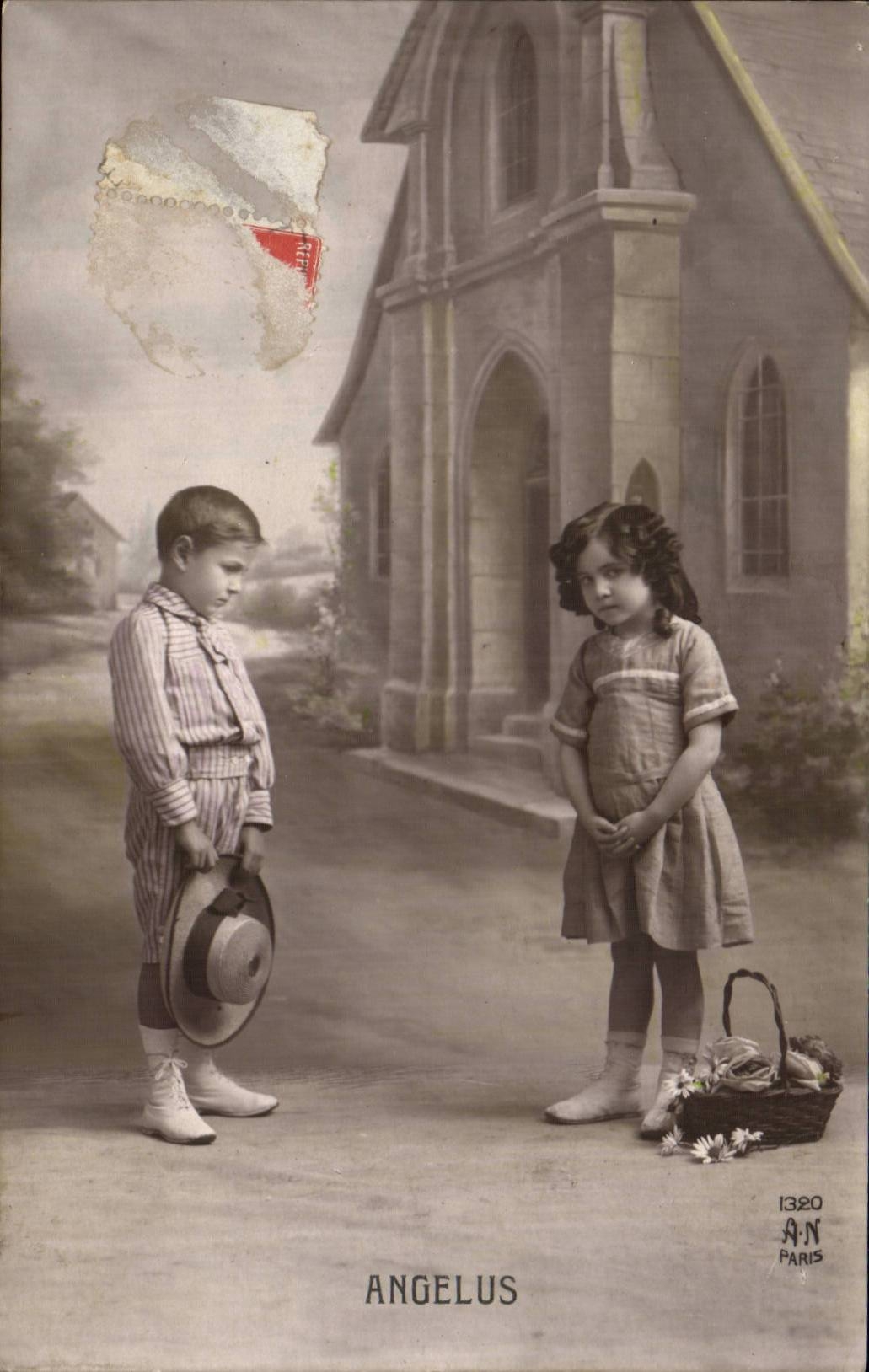 CPA Fantaisie Enfants Angelus