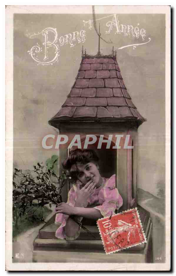 CPA Fantaisie Femme Bonne annee