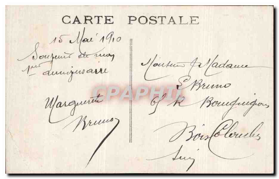 Femme et enfant sur balançoire — texte poétique — éditeur inconnu, n°9 — Verso