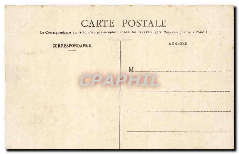 CPA Rouen Tour Saint Andre — Verso